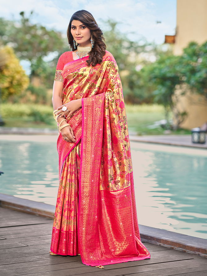 Sheela Vol 30 By Bunawat Wedding Wear Silk Designer Sarees Wholesale Online